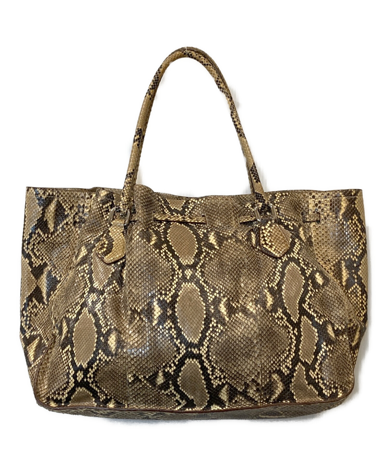 中古・古着通販】PRADA (プラダ) パイソントートバッグ 25｜ブランド