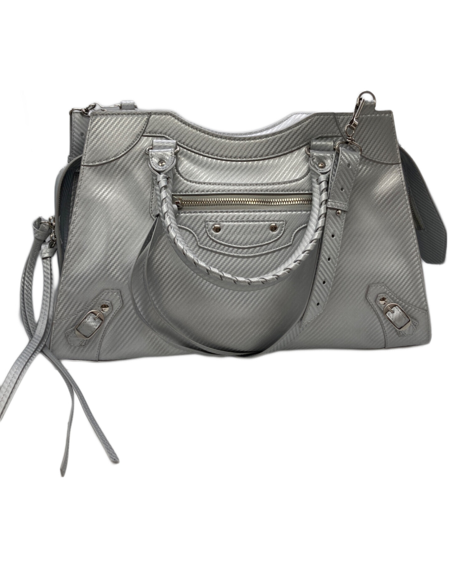 バレンシアガ　バック　グレー　シルバー金具 中古・古着通販】BALENCIAGA (バレンシアガ) ネオクラシックシティ