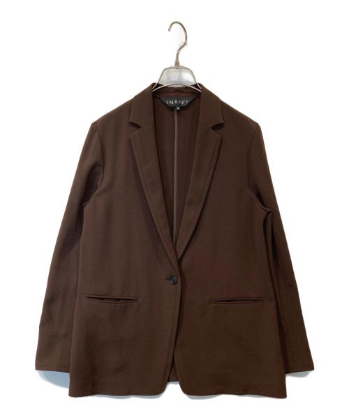【中古】Scofield 袖切替 ジャケット ブラウン[10][240010488795] 中古・古着通販】INDIVI (インディヴィ) テーラードカラージャケット