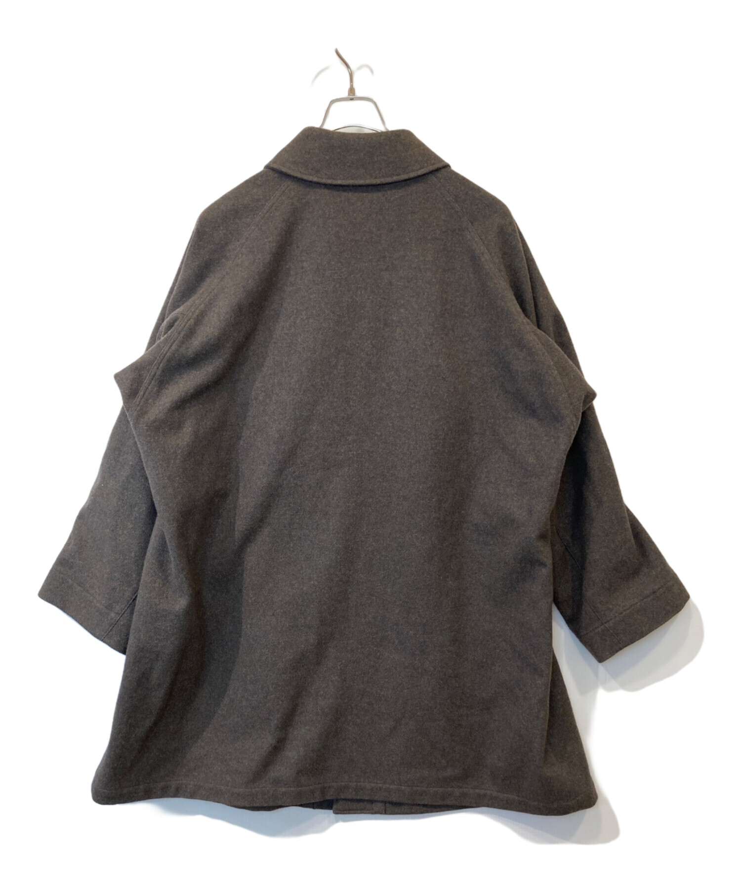 HEUGN ユーゲン MIX TWEED BROWN サイズ3 中古・古着通販】HEUGN (ユーゲン) ALBERT MIX TWEED コート