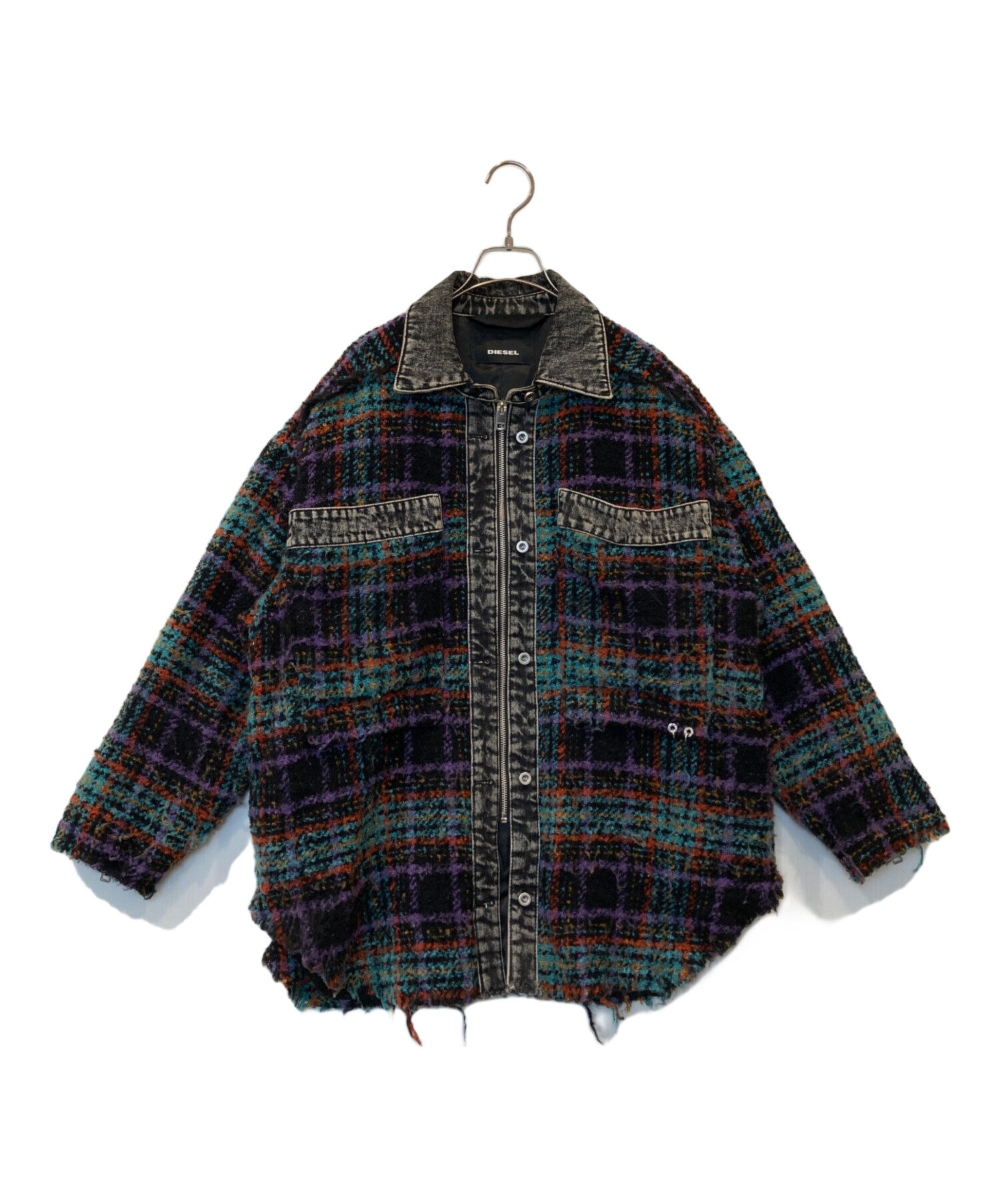 【DIESEL】G-LERA Tweed denim jacket 中古・古着通販】DIESEL (ディーゼル) G-LERA Tweed denim jacket