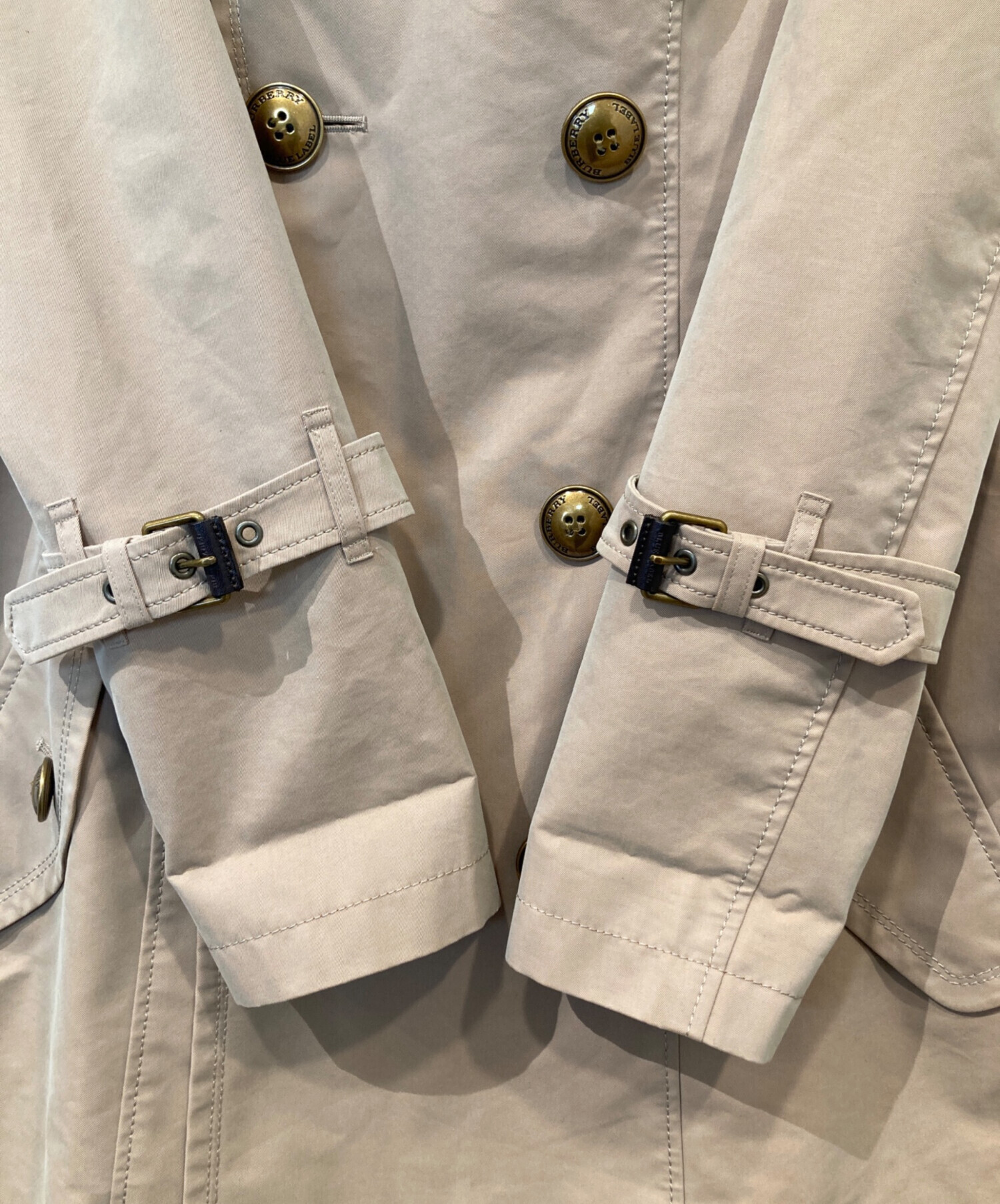 t0310／バーバリーブルーレーベル トレンチコート フリル ティアード 38 BURBERRY BLUE LABEL（バーバリーブルーレーベル） トレンチコート