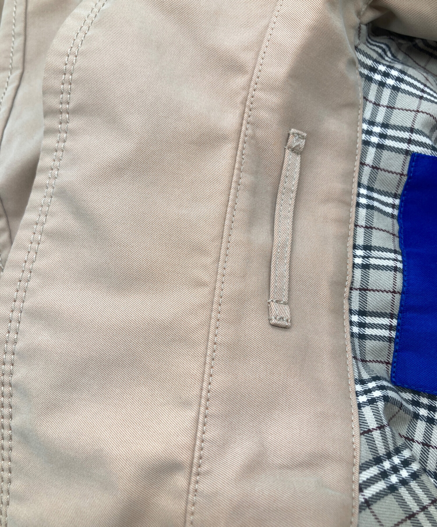 BURBERRY BLUE LABEL トレンチコート ノバチェック バーバリーブルーレーベル トレンチコート 金ボタン ノバチェック