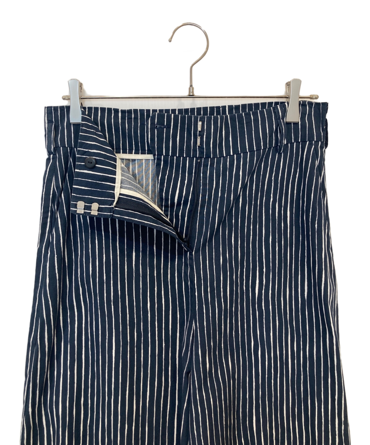 中古・古着通販】marimekko (マリメッコ) ストライプワイドパンツ 