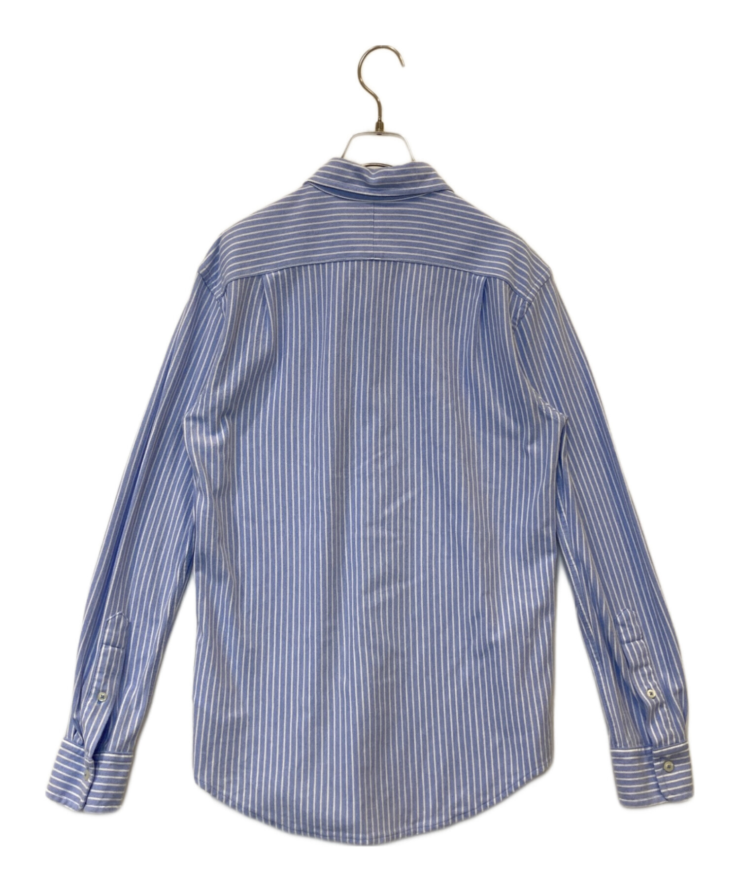 美品 RRL Ralph Lauren 蔦柄ストライプシャツ Ｌサイズ ブルー 中古・古着通販】POLO RALPH LAUREN (ポロ・ラルフローレン
