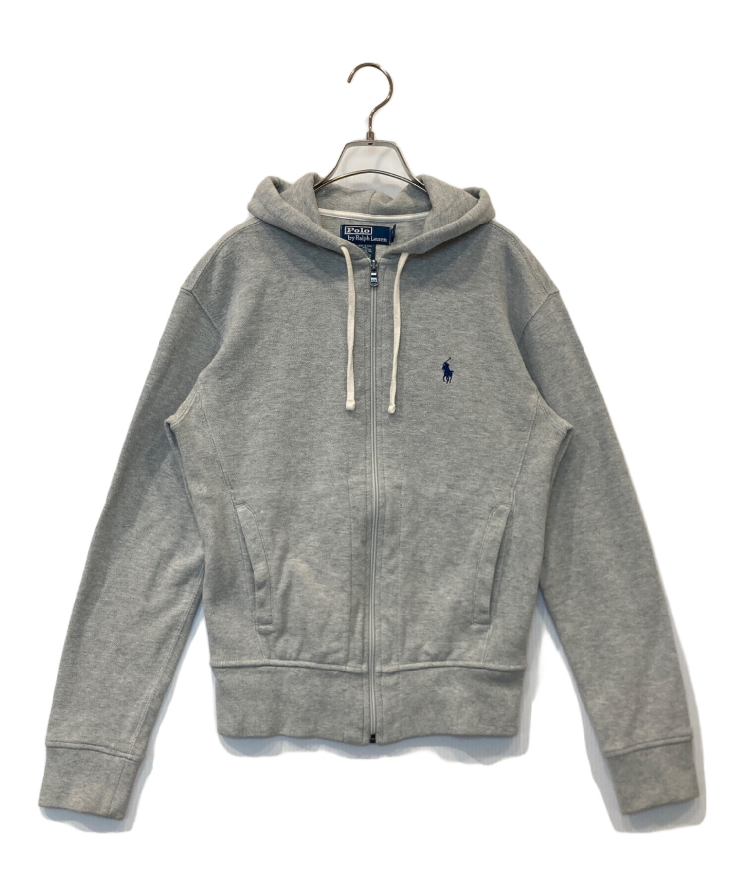【新品タグ付き】ポロラルフローレン ジップパーカー グレー Mサイズ 中古・古着通販】POLO RALPH LAUREN (ポロ・ラルフローレン) ジップ