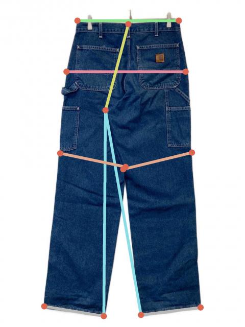 中古・古着通販】CarHartt (カーハート) デニムペインターパンツ B13