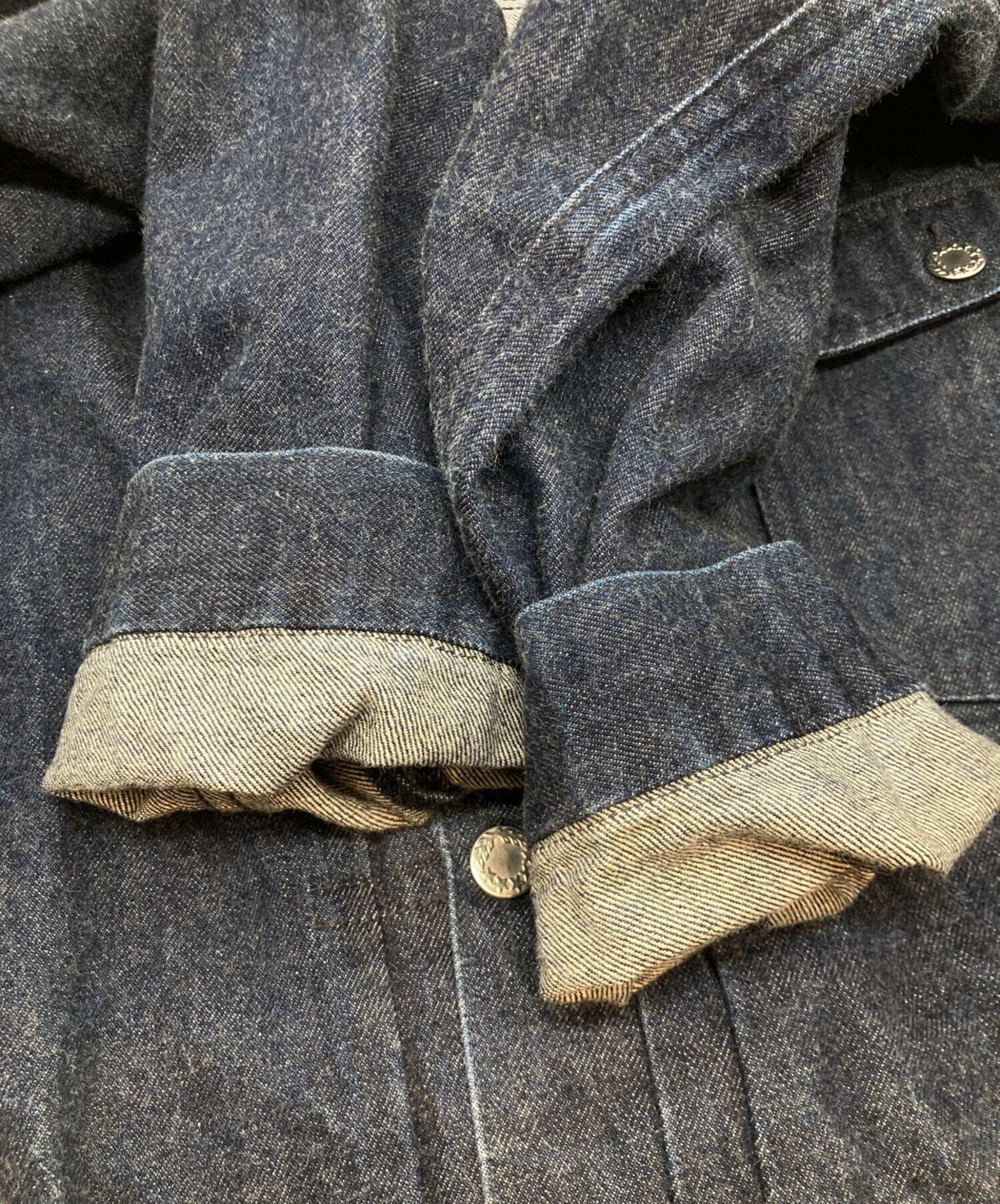 中古・古着通販】noritake harada (ノリタケ ハラダ) Denim Pleated