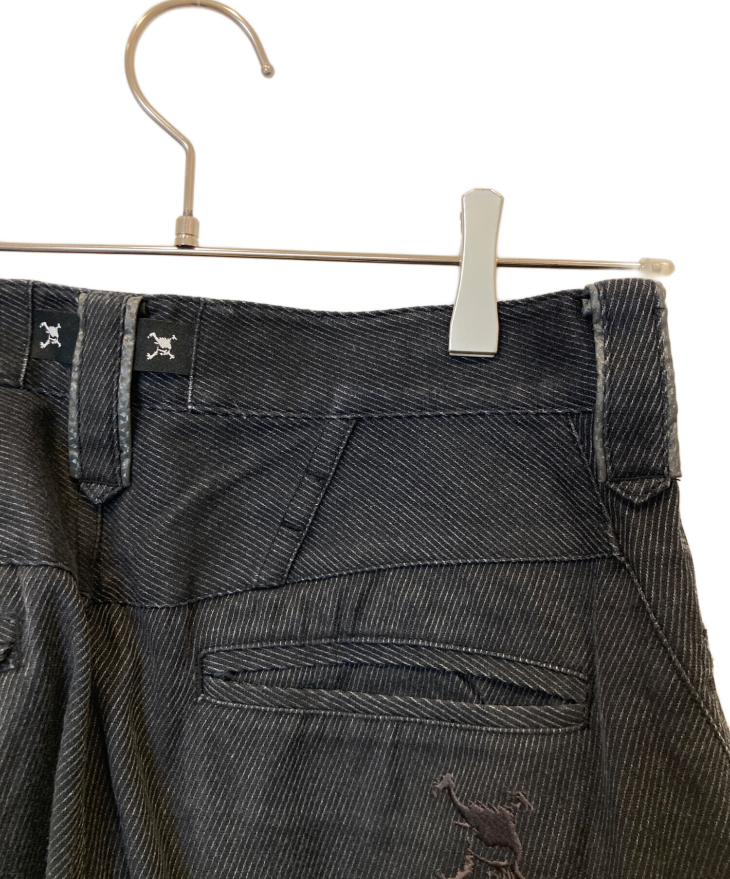 中古・古着通販】OAKLEY (オークリー) 立体裁断スカル刺繍デニムパンツ