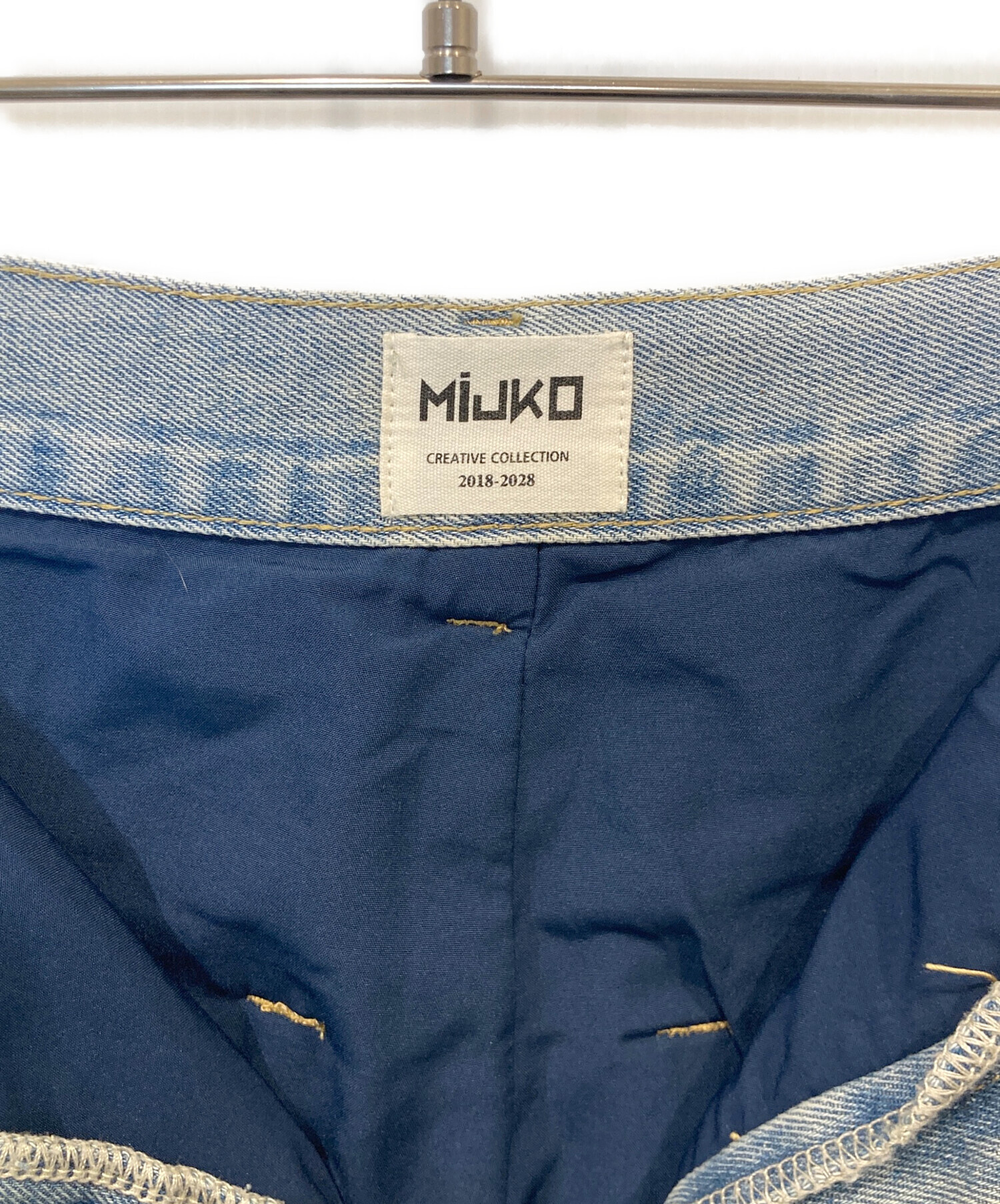 中古・古着通販】MIJKO (ミコ) デニムパンツ インディゴ サイズ:L 