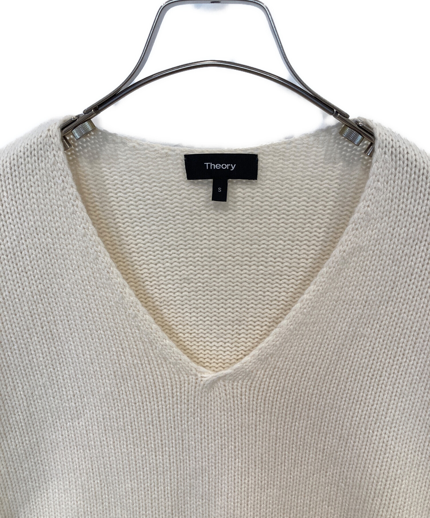 Theory - セオリー Theory Vネックニット 2 ベージュ 中古 中古・古着通販】theory (セオリー) RELAXED VNECK PO 8301736