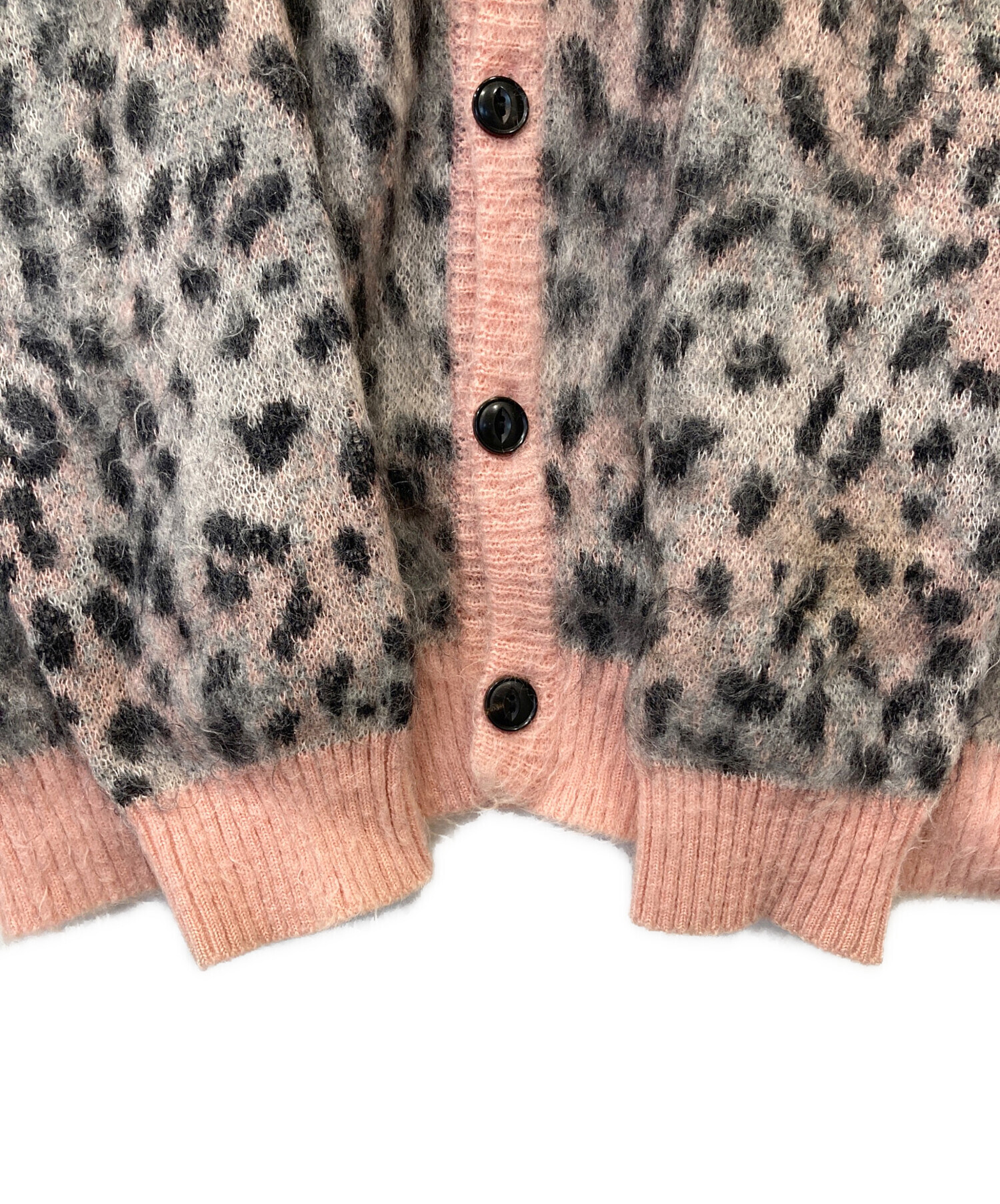 新品 WACKO MARIA LEOPARD CARDIGAN カーディガン M 中古・古着通販】WACKO MARIA (ワコマリア) LEOPARD MOHAIR KNIT