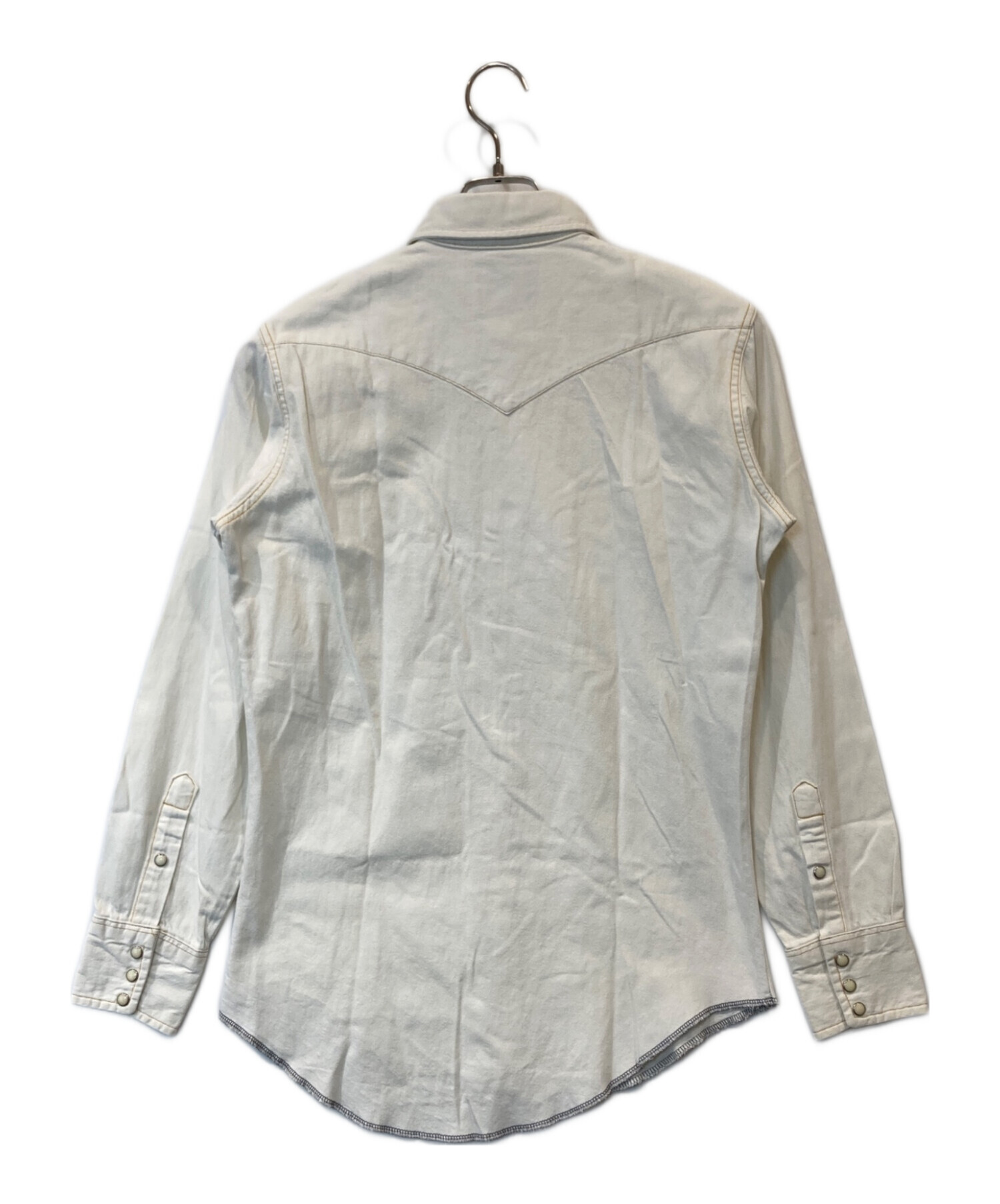 中古・古着通販】Wrangler (ラングラー) ウエスタンシャツ ホワイト