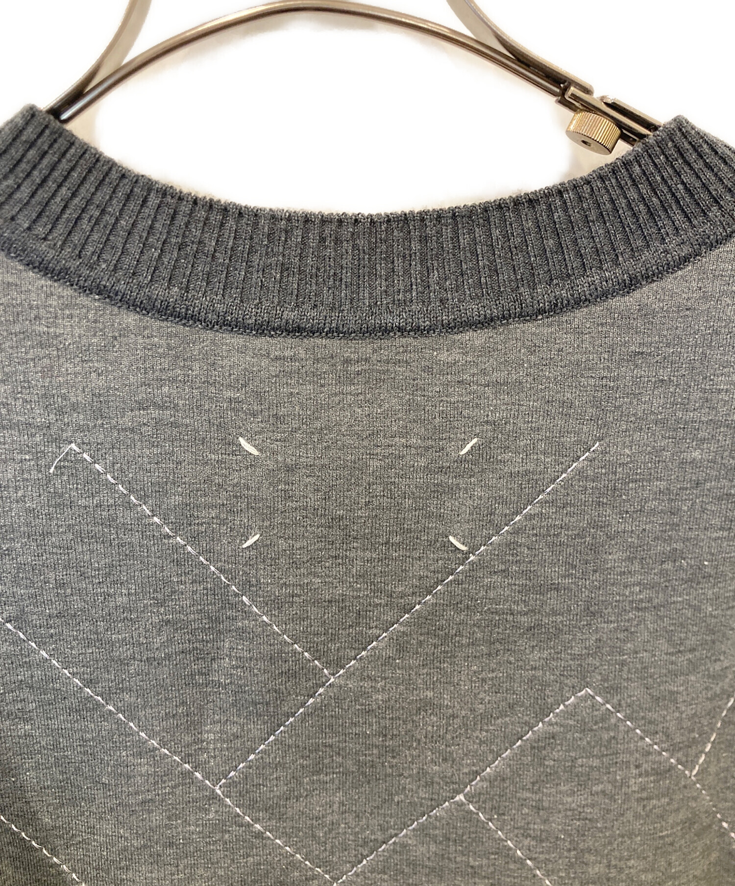 MM6スタッズ付き半袖スウェット 中古・古着通販】Maison Margiela (メゾンマルジェラ) ステッチ