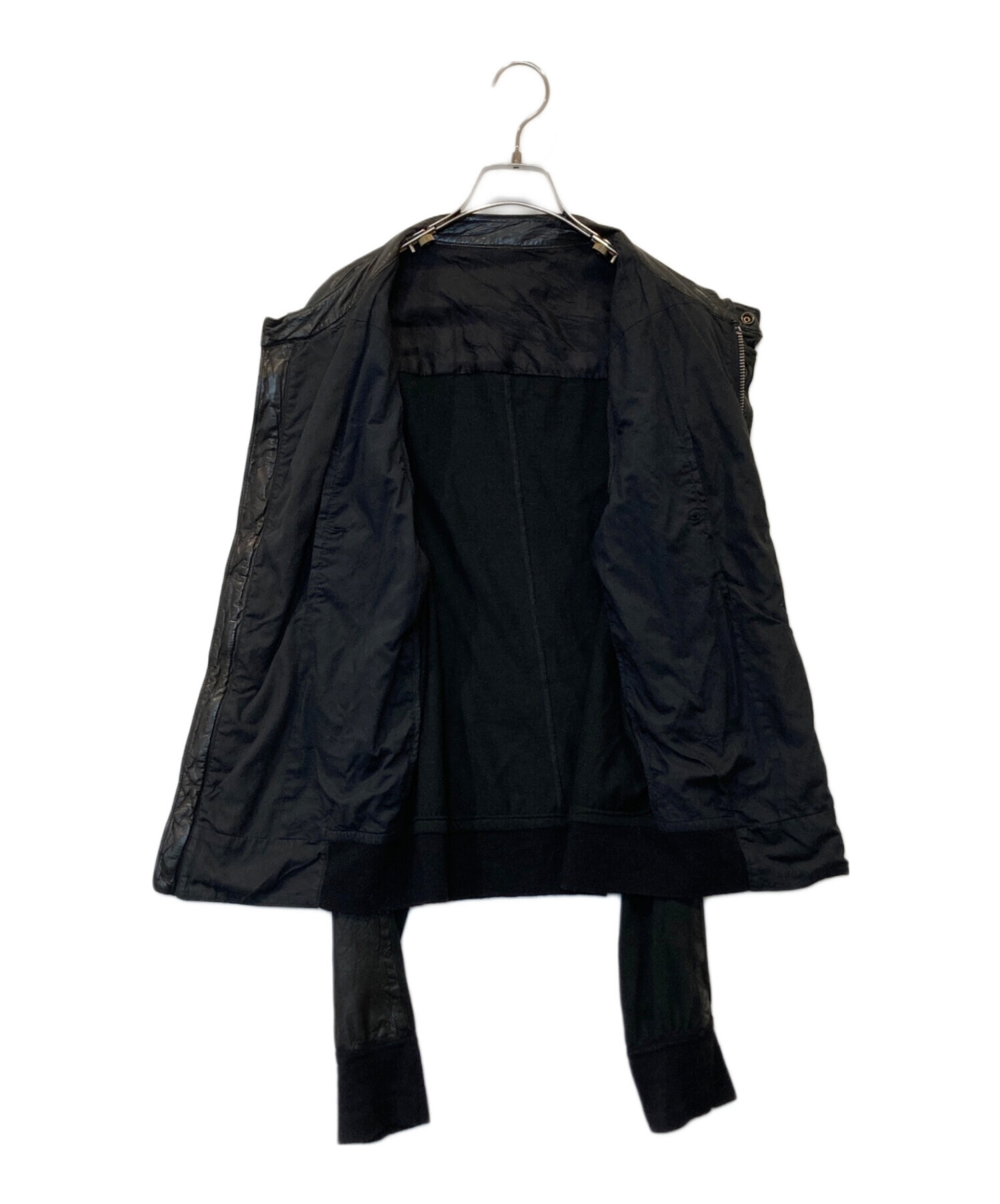 中古・古着通販】RICK OWENS (リックオウエンス) leather switching