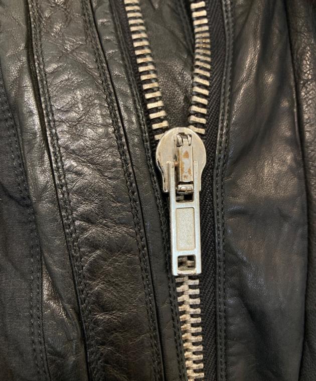 中古・古着通販】RICK OWENS (リックオウエンス) leather switching