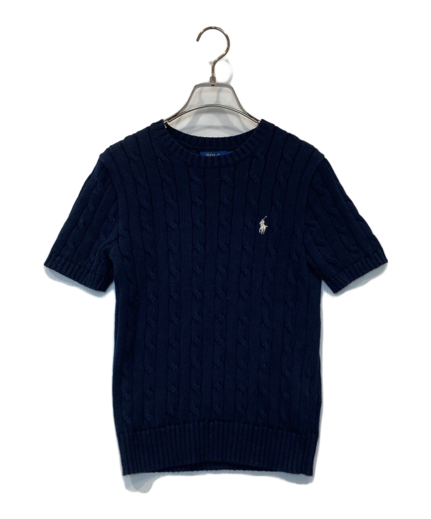 ※専用　　新品✨POLO RALPH LAUREN ケーブルニット 半袖M ブル 中古・古着通販】POLO RALPH LAUREN (ポロ・ラルフローレン) 半袖