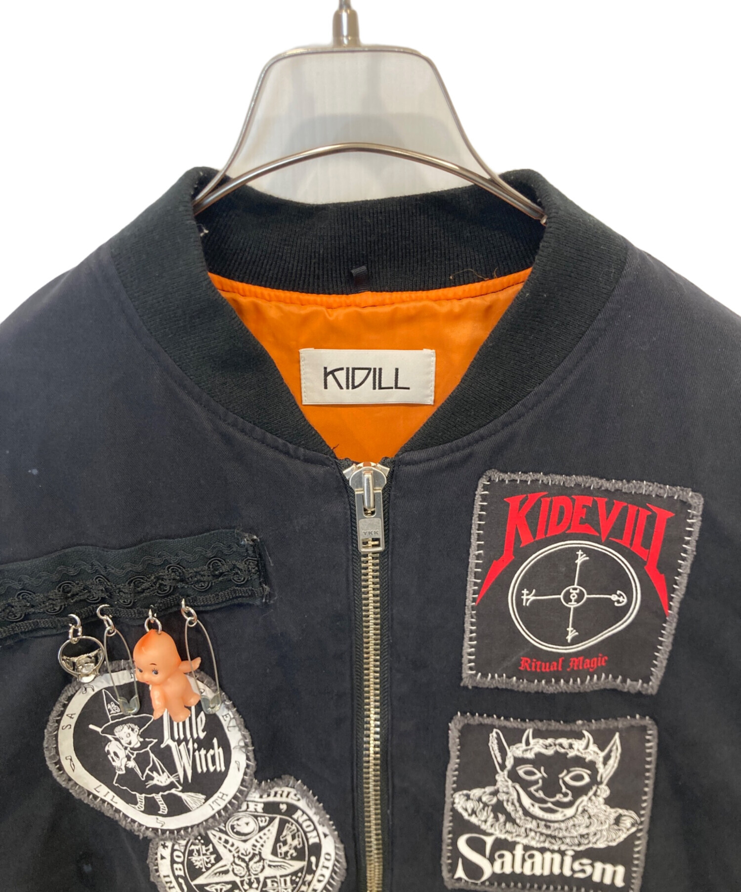 中古・古着通販】KIDILL (キディル) PATCH MA-1 JACKET KL793 ブラック