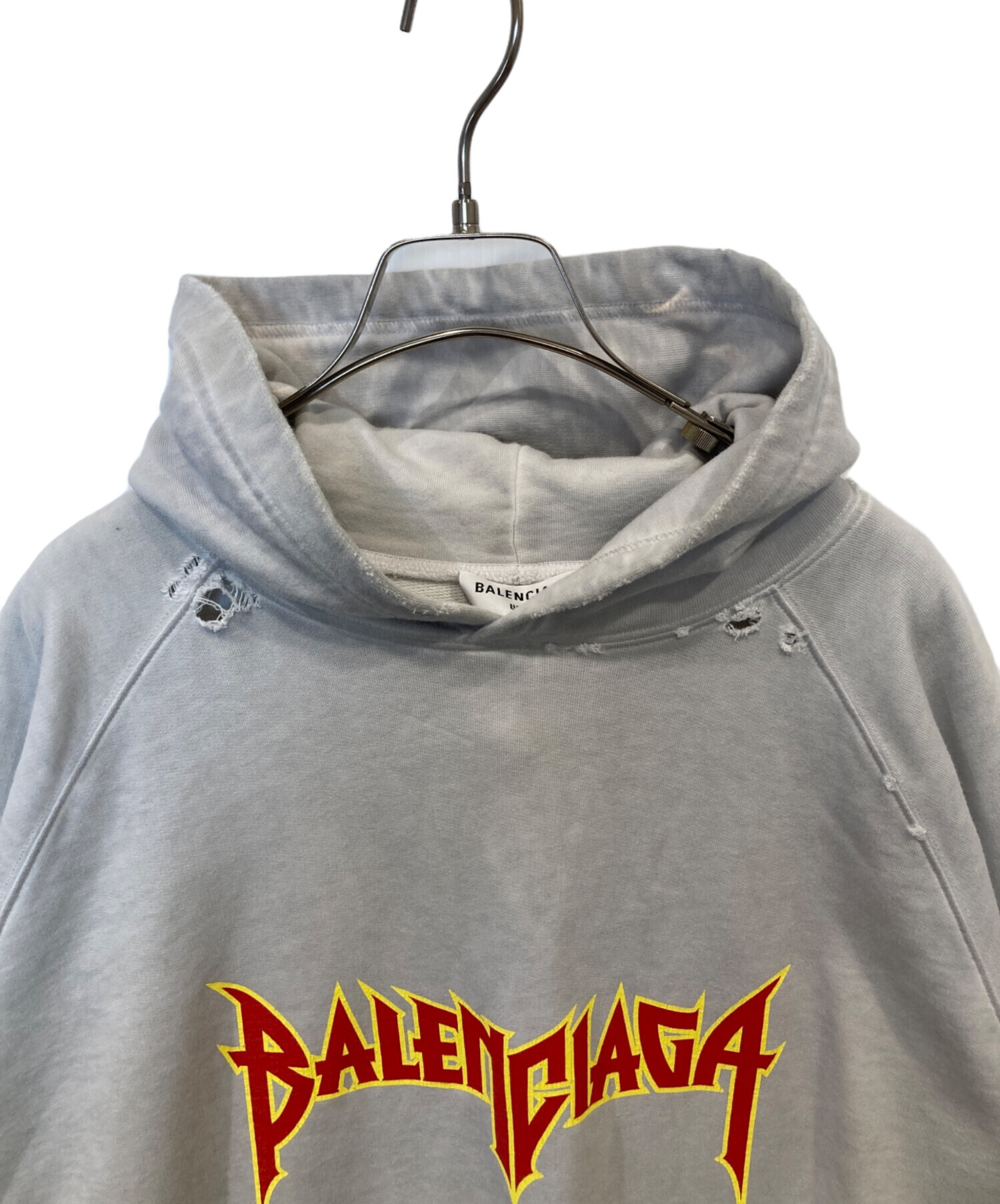 【国内正規品】Balenciaga メタルロゴフーディ BALENCIAGA（バレンシアガ） 22SS Metal Hoodie Oversized メタルロゴ