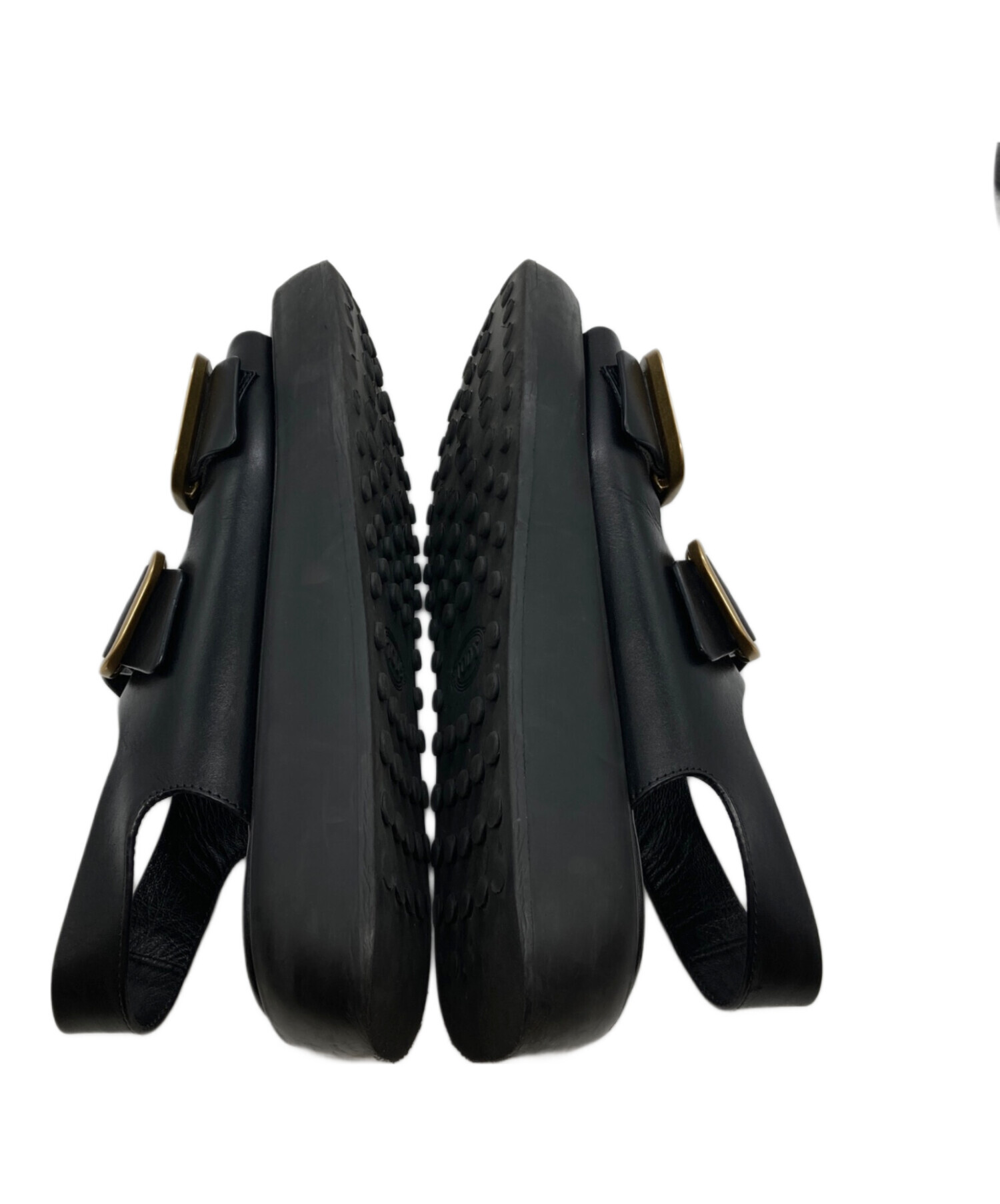 中古・古着通販】TOD'S (トッズ) ダブルバックルサンダル ブラック