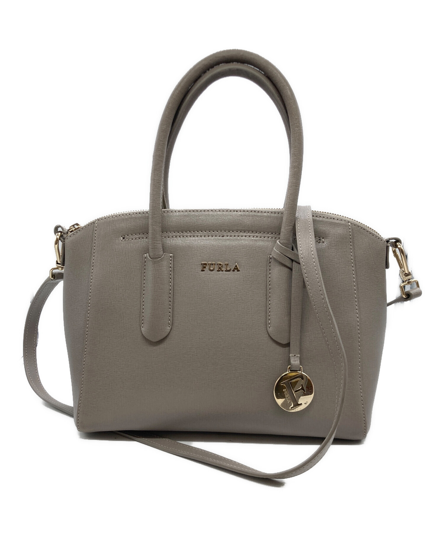 中古・古着通販】FURLA (フルラ) 2WAYバッグ グレー｜ブランド・古着 
