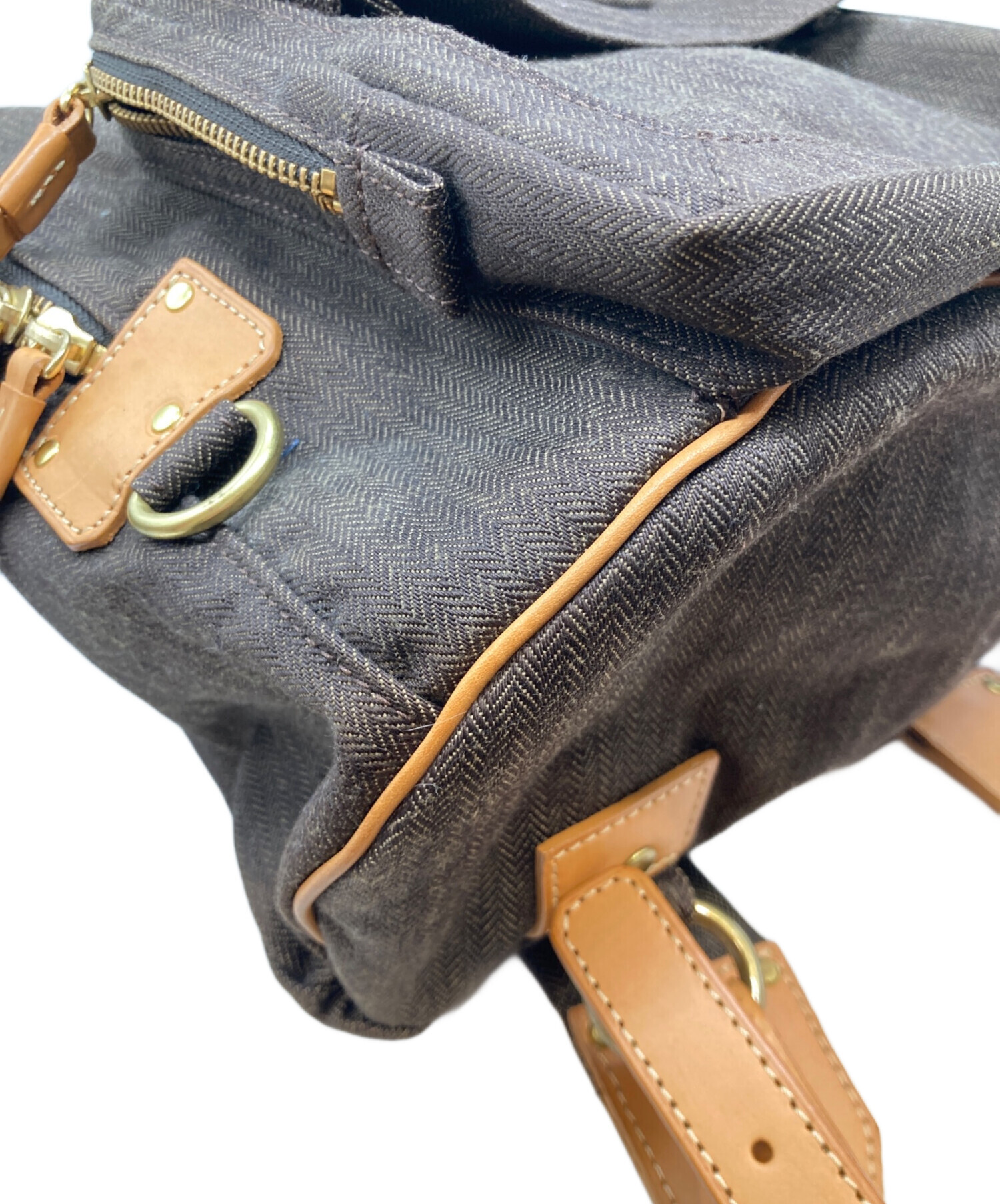 中古・古着通販】PORTER (ポーター) キャンバスレザーリュック