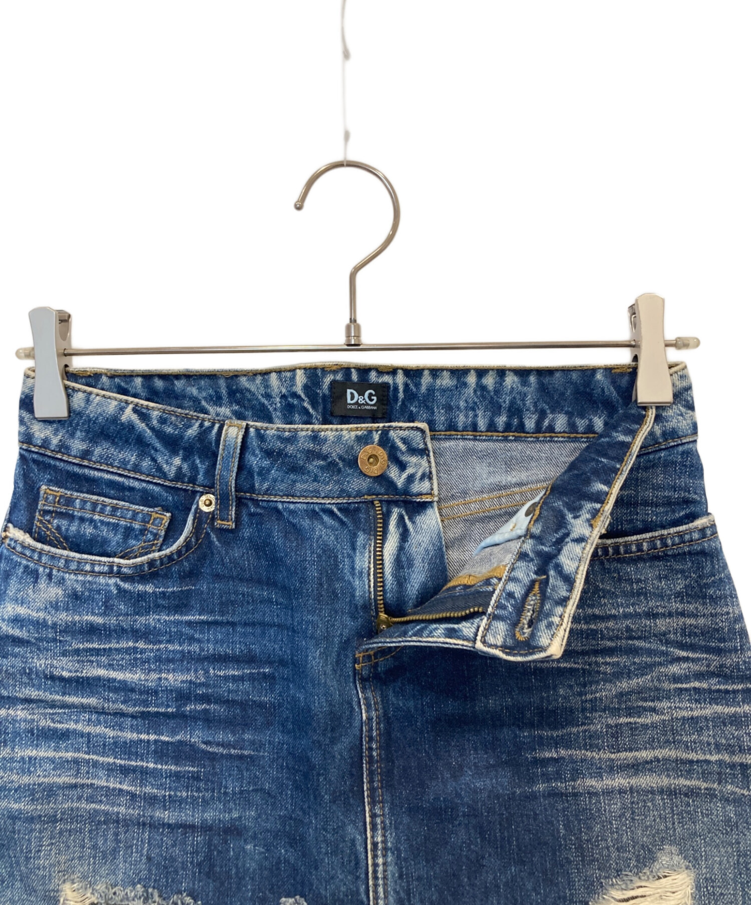 中古・古着通販】DOLCE & GABBANA (ドルチェ＆ガッバーナ) デニムミニ