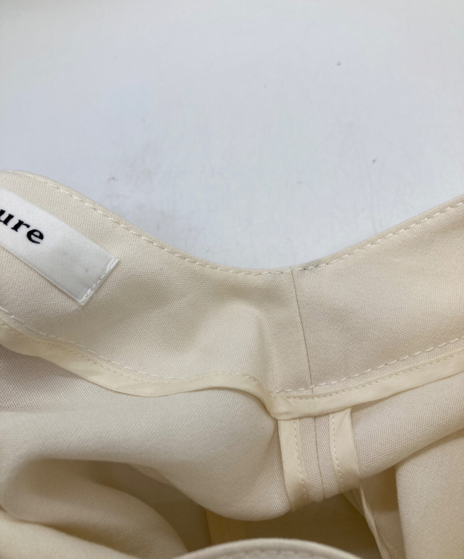 ebure(エブール) 長袖カットソー サイズ36 S レディース アイボリー ebure(エブール)｜【予約販売】ナローネックロングスリーブ クルー