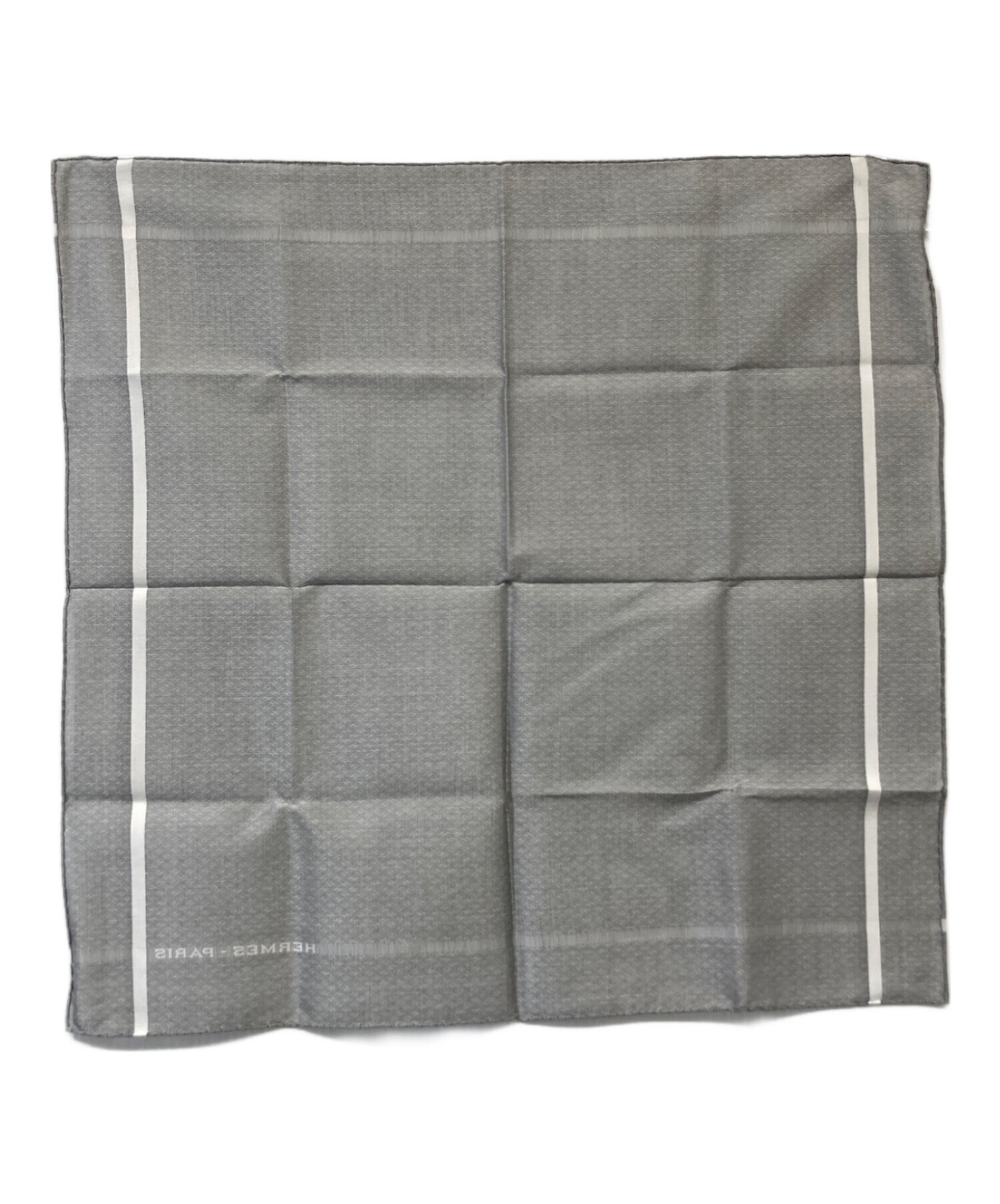 中古・古着通販】HERMES (エルメス) ハンカチーフ ジャカード 《H 中古・古着通販】HERMES (エルメス) ハンカチーフ ジャカード 《H