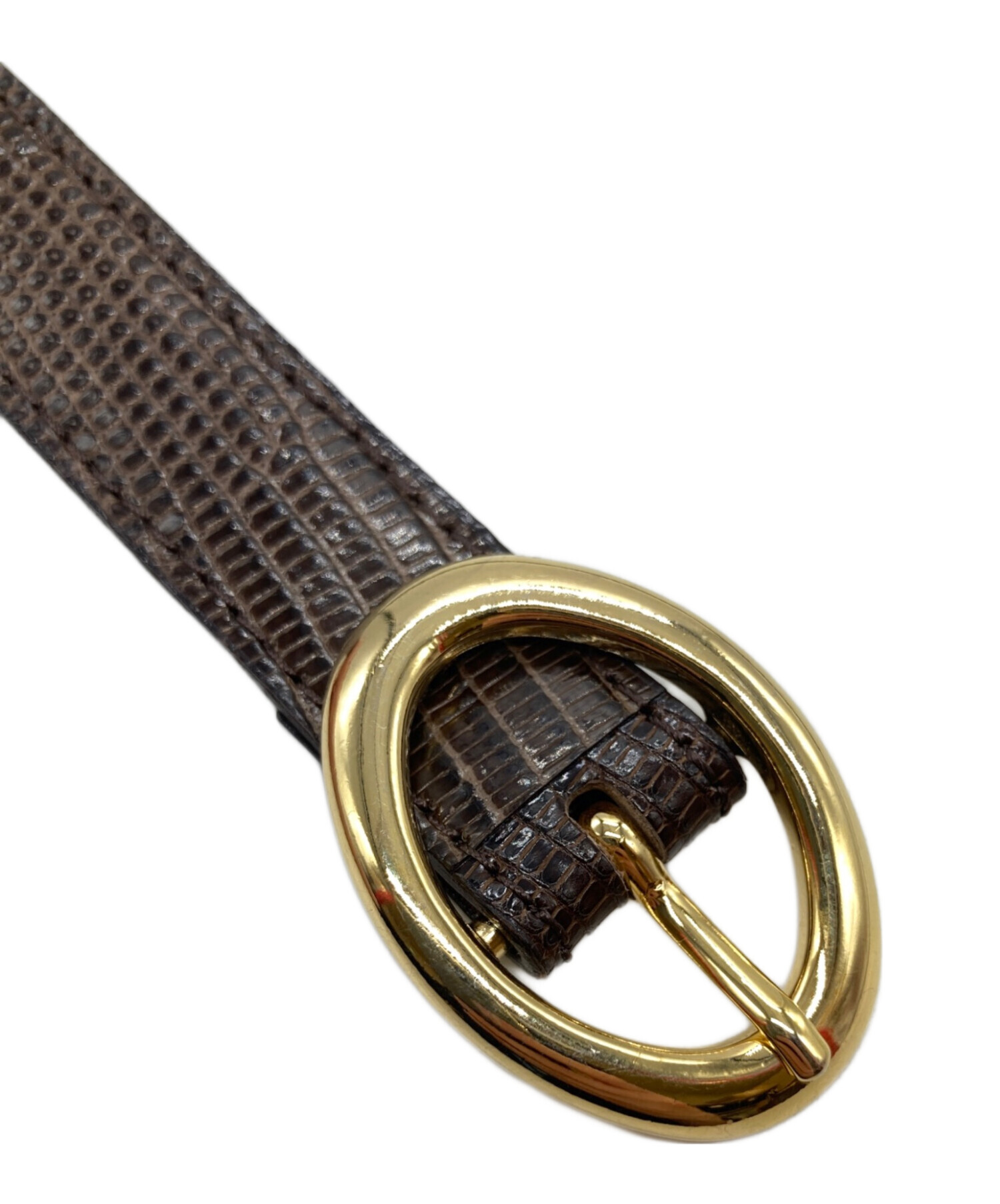 中古・古着通販】BISOWN (ビソウン) LIZARD OVAL BELT リザード