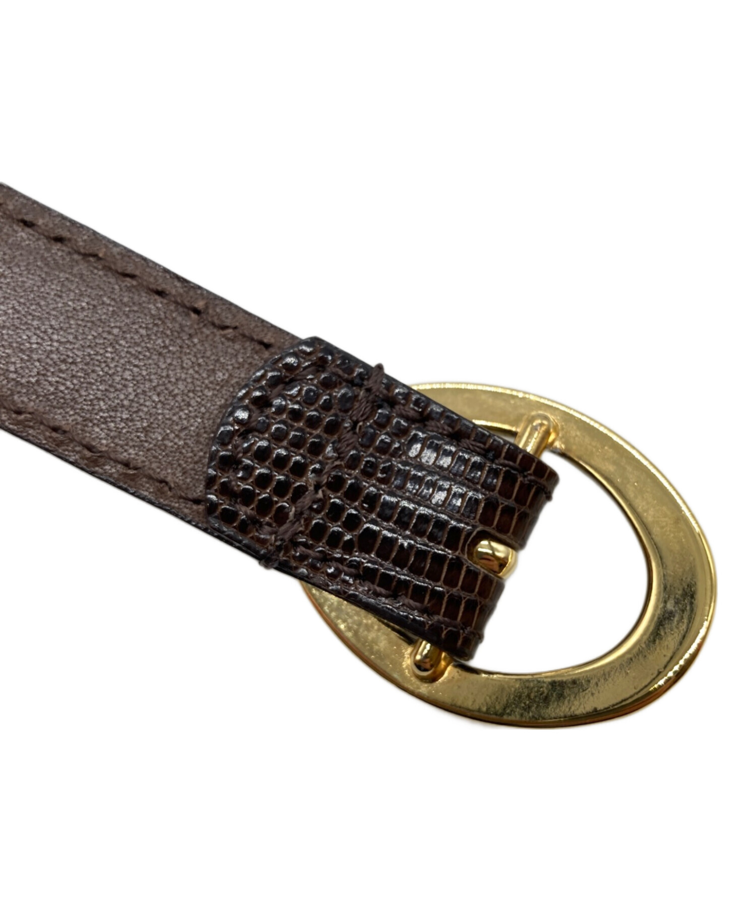 中古・古着通販】BISOWN (ビソウン) LIZARD OVAL BELT リザード