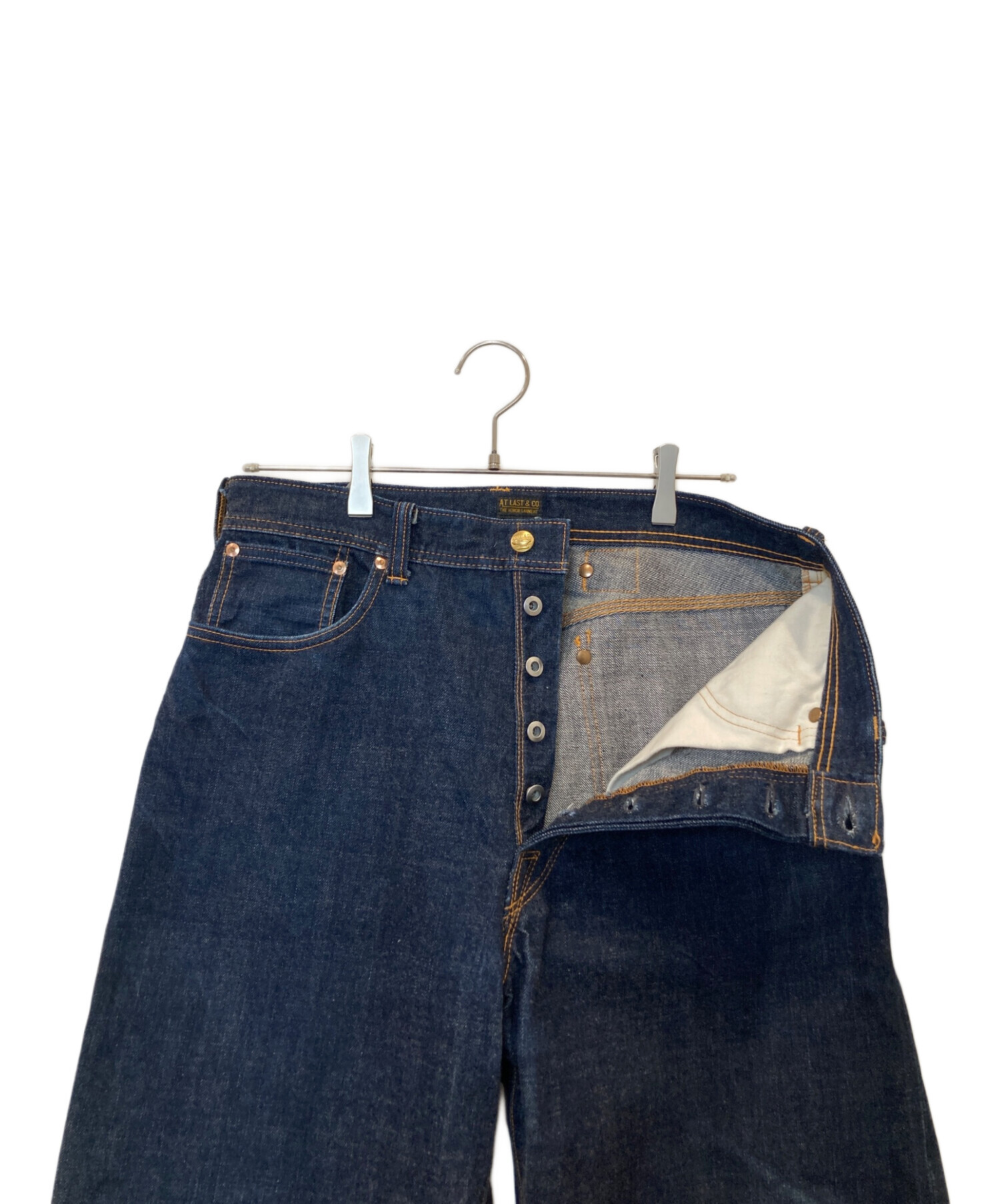 濃紺 旧パッチ ATLAST&CO 162 W31 デニム　　旧タグ アットラスト Atlast&co Lot 162 デニムパンツ 31 Timeworn clothing