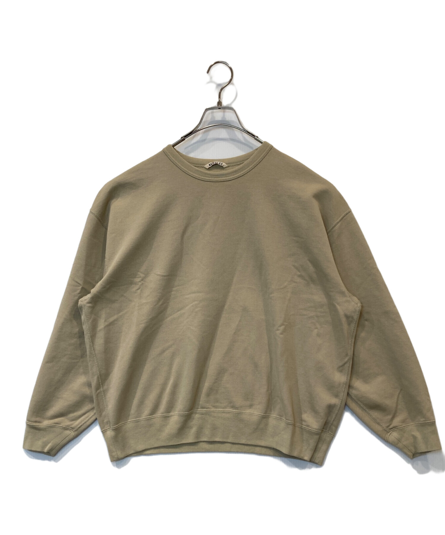 AURALEE  スウェット ビッグプルオーバー ベージュ 中古・古着通販】AURALEE (オーラリー) SUPER SOFT SWEAT BIG P/O