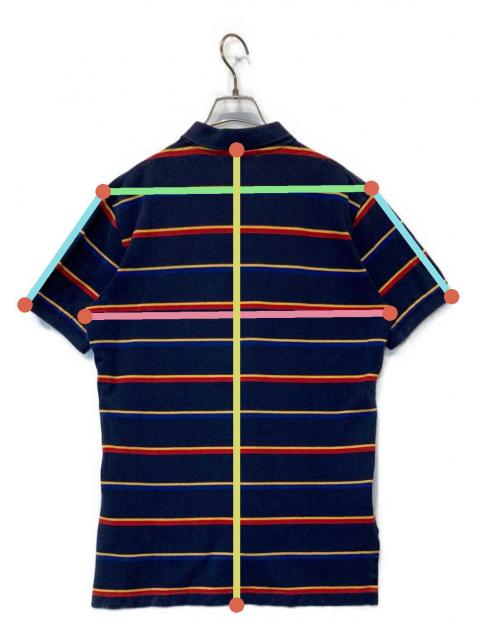 Polo Ralph Lauren ポロシャツ ボーダー　悠【即購入〇】 中古・古着通販】POLO by RALPH LAUREN (ポロ バイ ラルフローレン