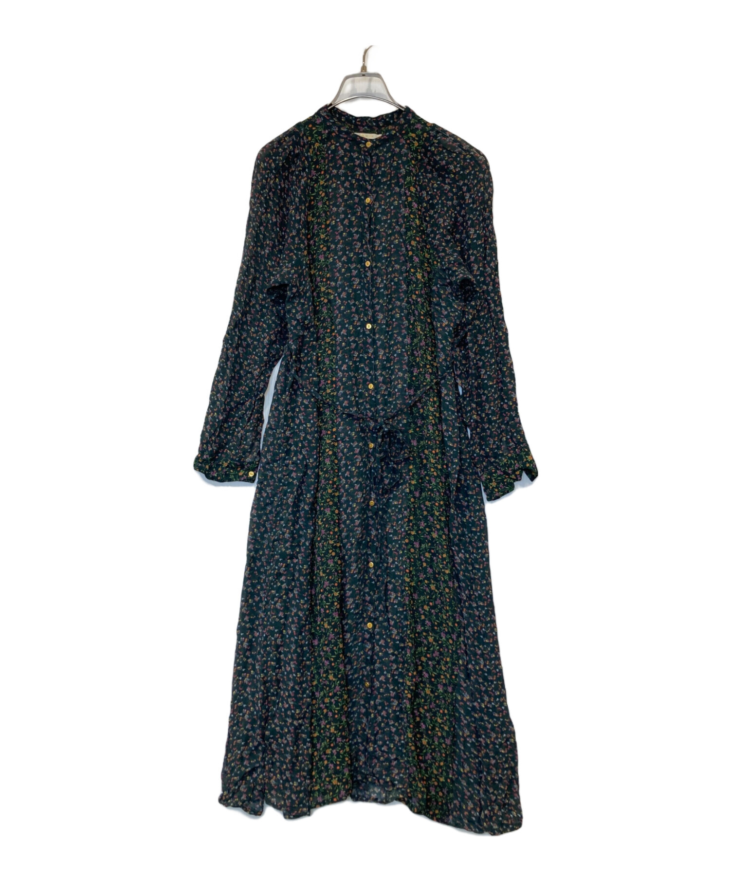 中古・古着通販】ne quittez pas (ヌキテパ) レーヨン花柄ワンピース