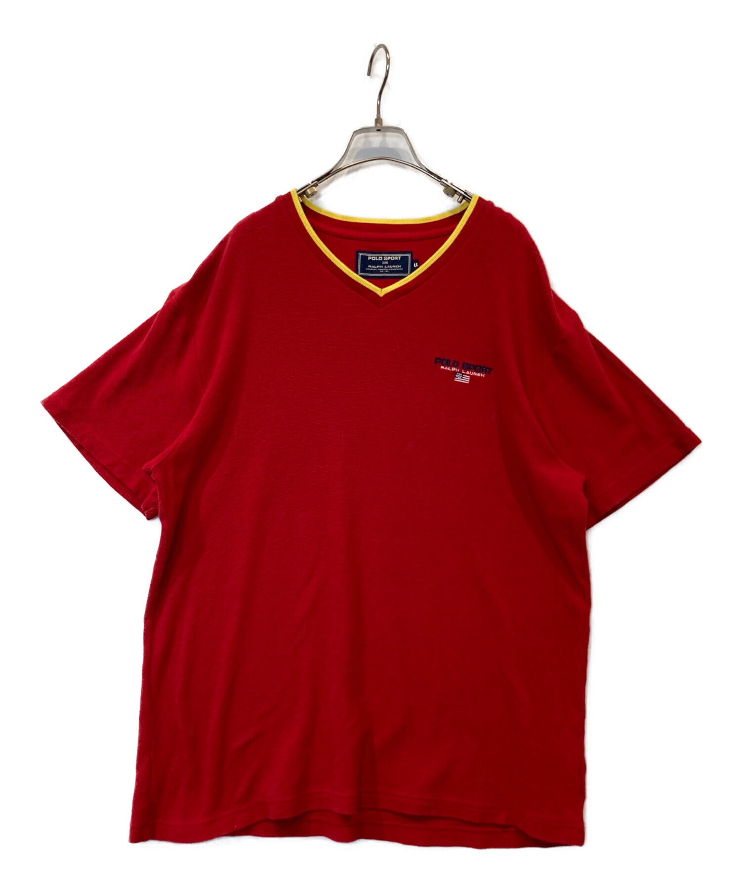 中古・古着通販】POLO SPORT (ポロスポーツ) 半袖カットソー レッド 