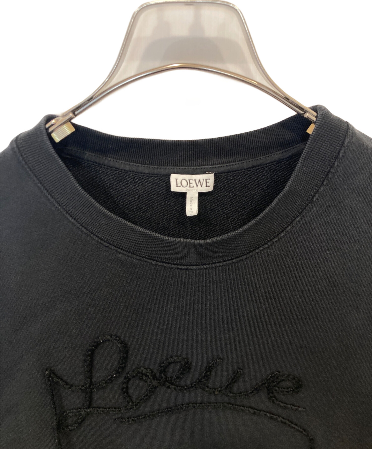 LOEWE ロエベ スウェット L 黒 【古着】【中古】【送料無料】 LOEWE - LOEWE ロエベ スウェット L 黒 【古着】【中古】【送料無料
