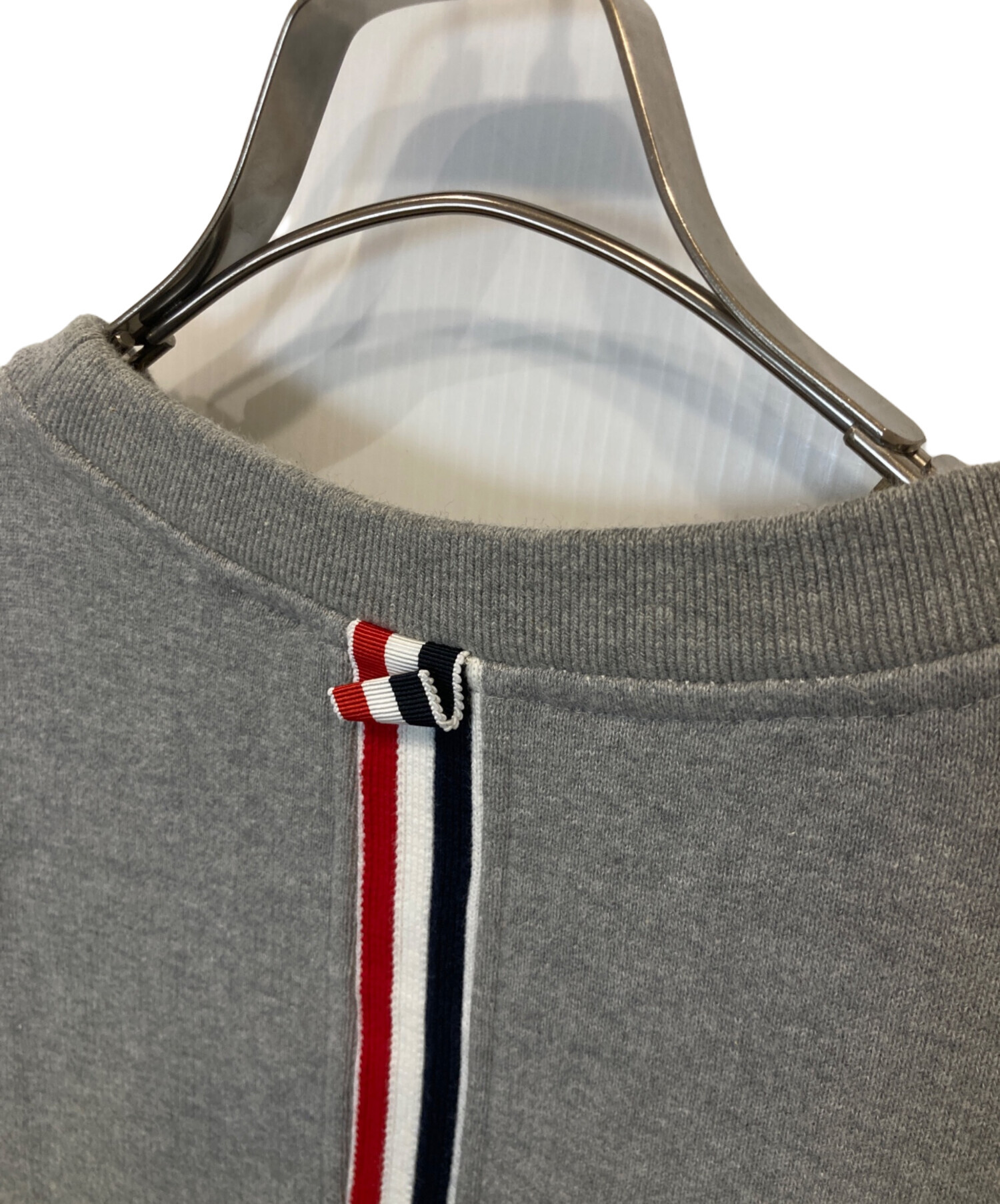 【中古】THOM BROWNE ネイビー ストライプ ベルト 中古・古着通販】Thom Browne (トムブラウン) RWBストライプ クルー
