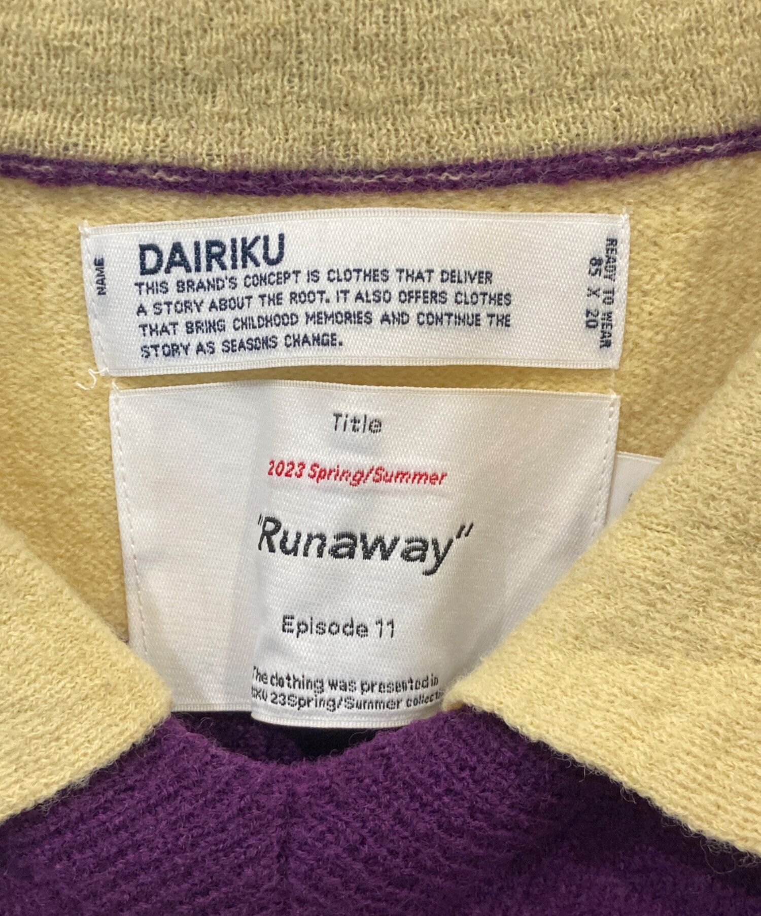 ナ*ー様 【DAIRIKU】Dairiku lager border knit ナ*ー様 【DAIRIKU】Dairiku lager border knit 【公式通販】