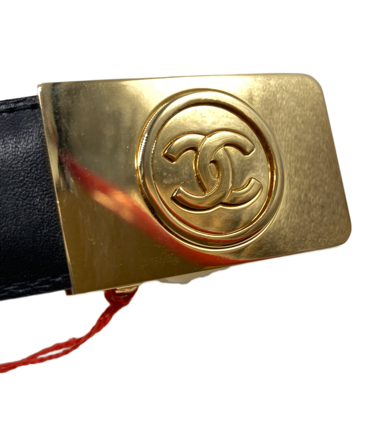 中古・古着通販】CHANEL (シャネル) レザーベルト 73010022 ブラック