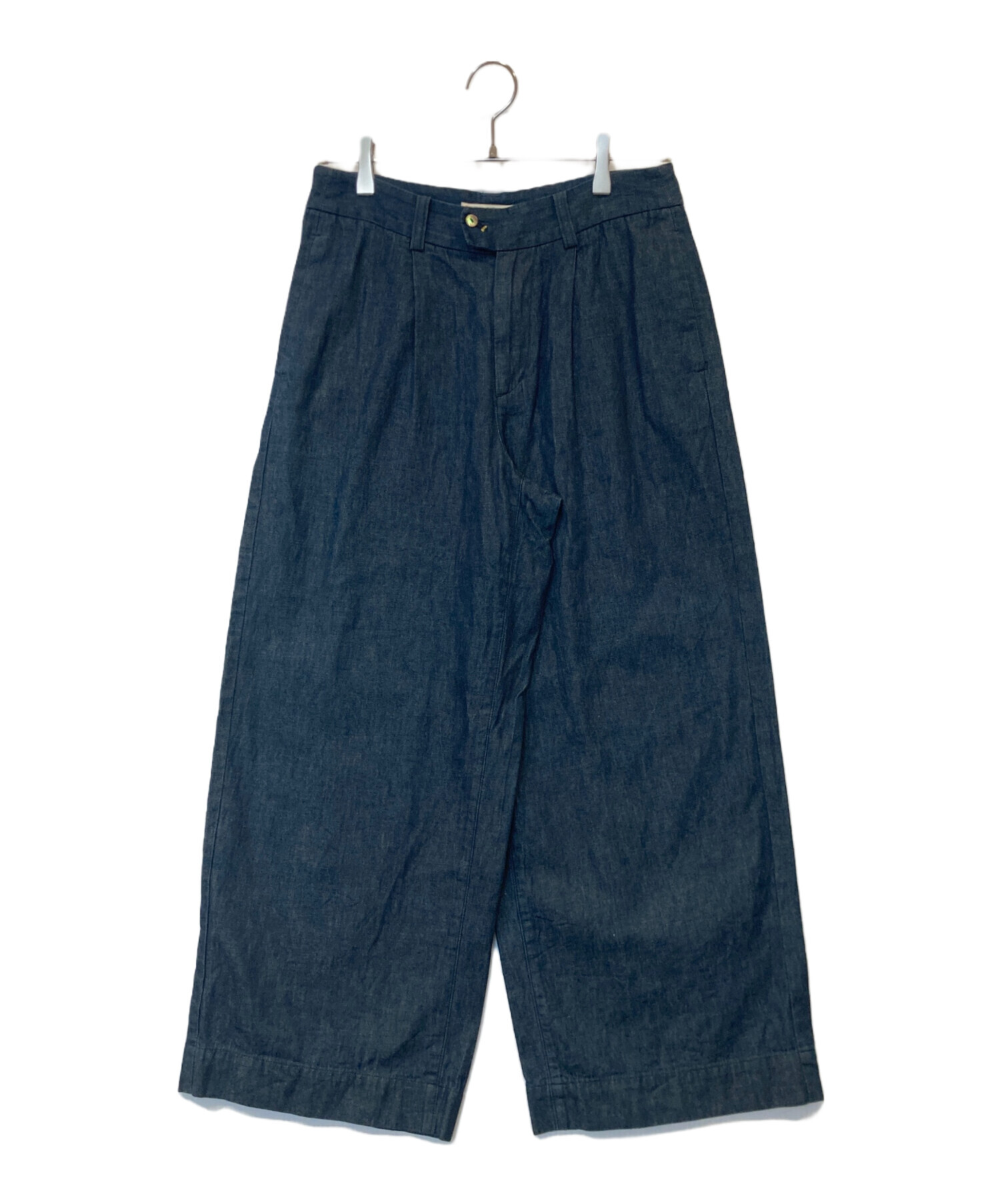 パラスパレス　ストレートデニムパンツ　インディゴPal'las Palace 中古・古着通販】Pal'las Palace (パラスパレス) コットンダンガリー