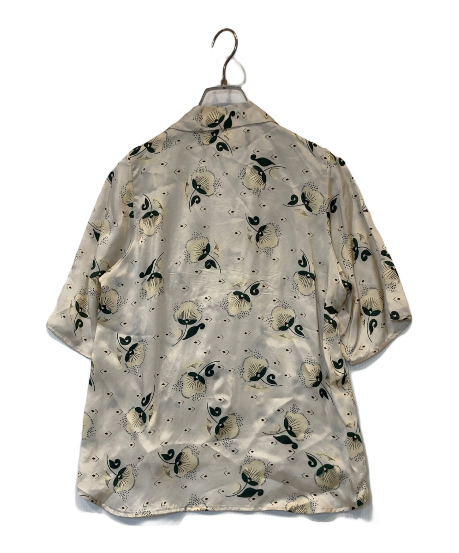 中古・古着通販】MARNI (マルニ) 花柄レーヨンフリルシャツ ベージュ 