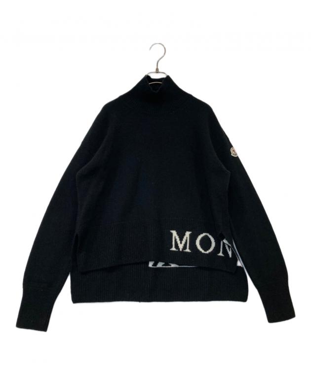 極美品★ モンクレール　トリコライン　ニット　セーター　M ブラック　5P109 中古・古着通販】MONCLER (モンクレール) LUPETTO TRICOT ルペット