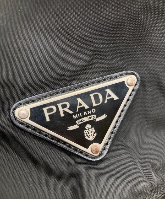 中古・古着通販】PRADA (プラダ) ナイロンリュック 14 ブラック