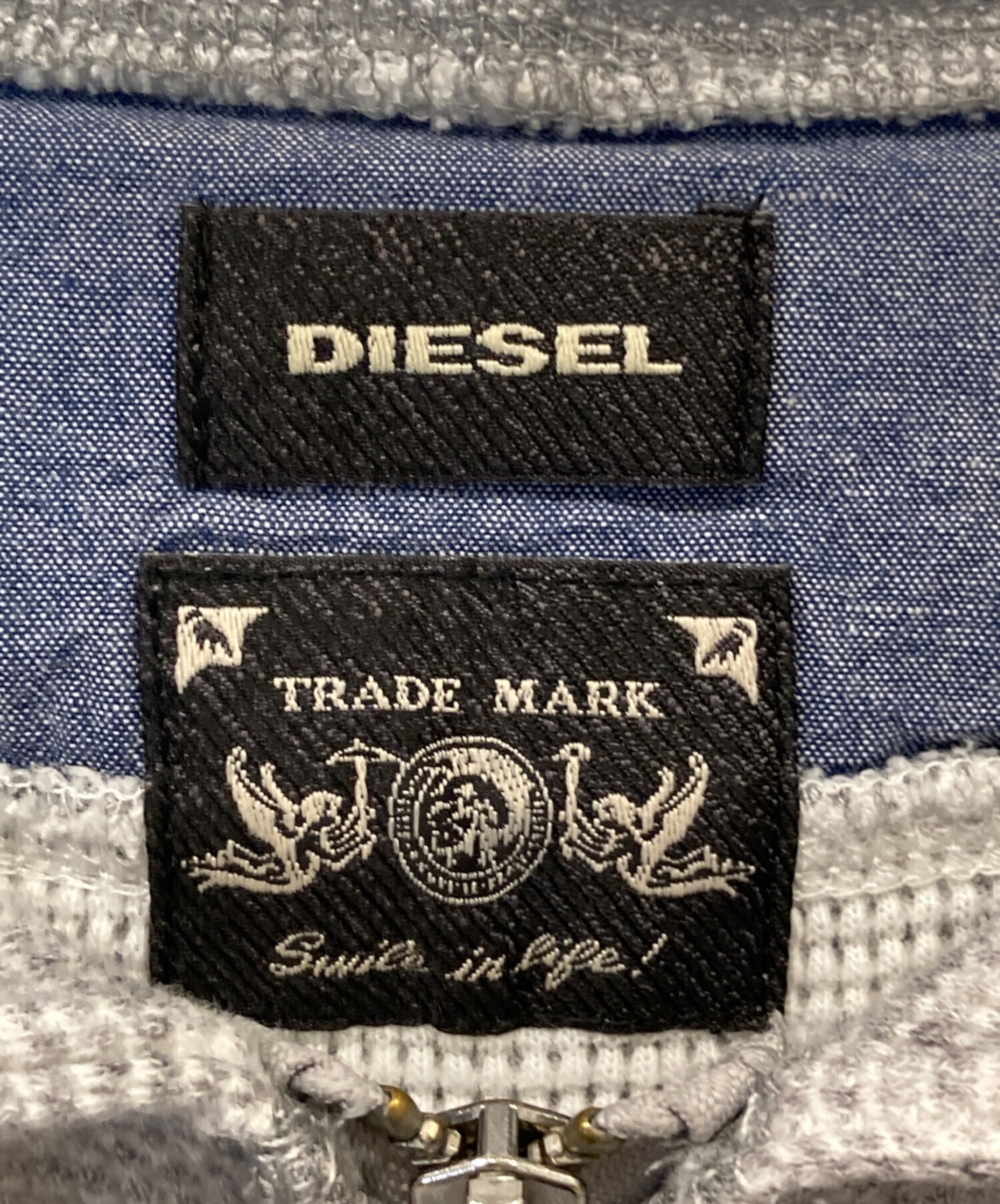 中古・古着通販】DIESEL (ディーゼル) サーマルプルオーバーパーカー