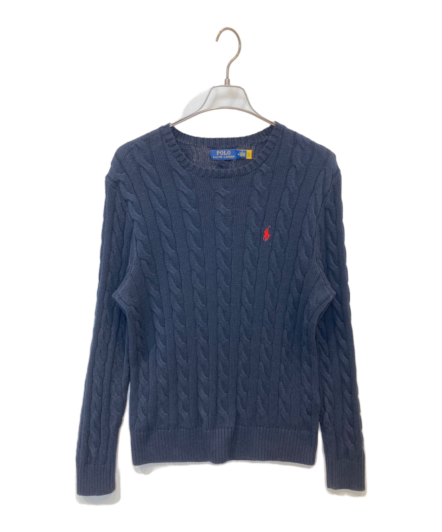 【定価の半額以下】Polo ラルフローレン　ネイビー ケーブルニットセーター 中古・古着通販】POLO RALPH LAUREN (ポロ・ラルフローレン) ケーブル