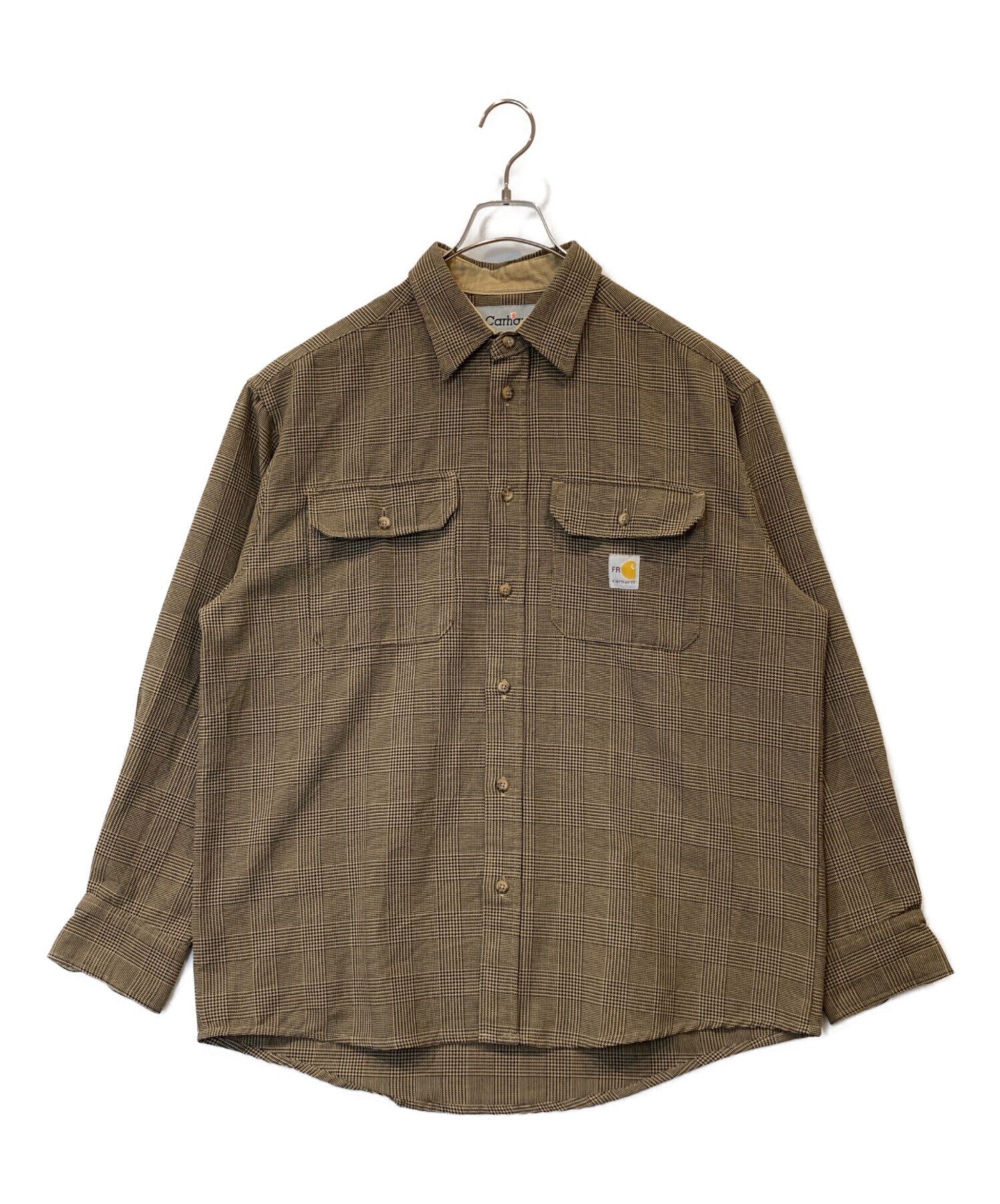 中古・古着通販】CarHartt (カーハート) ワークシャツ ブラウン サイズ