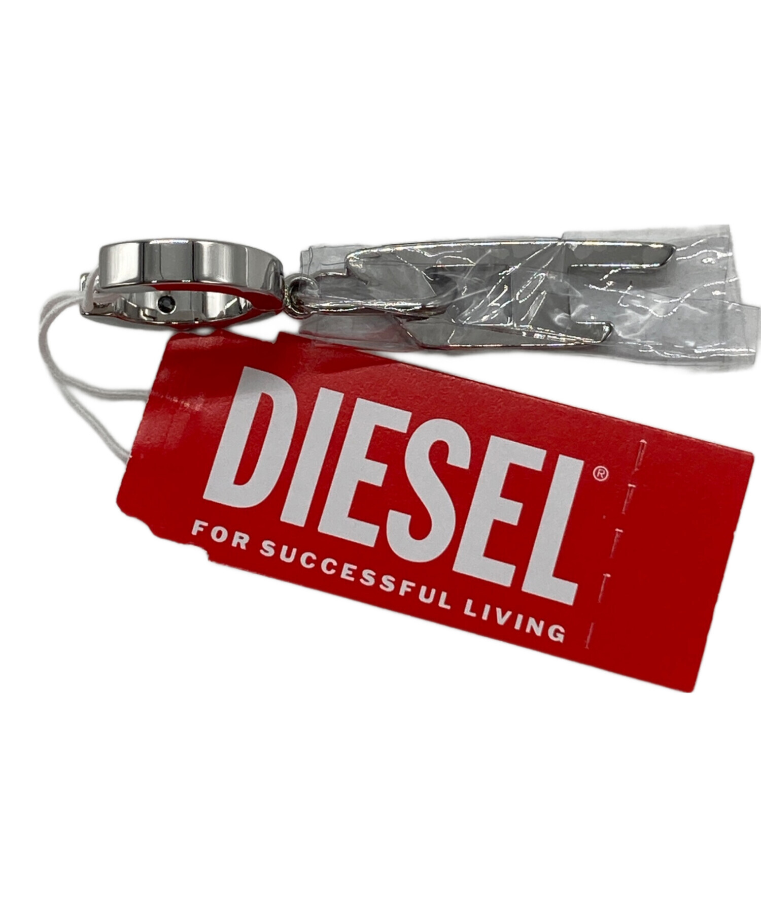 中古・古着通販】DIESEL (ディーゼル) ロゴピアス DX1336040 シルバー