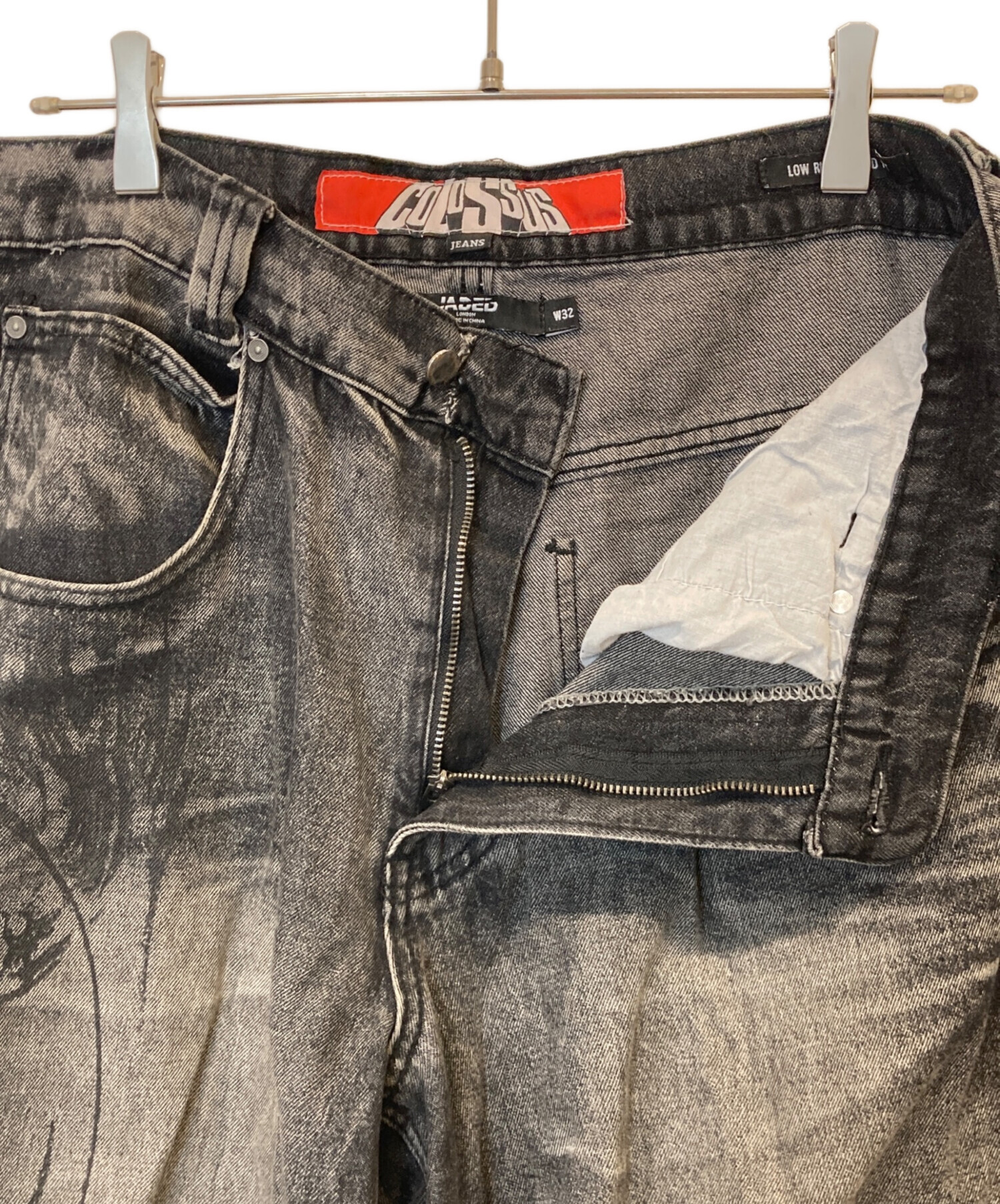 jaded londonブラックデニム w32 中古・古着通販】JADED london (ジェイデッドロンドン) デニムパンツ