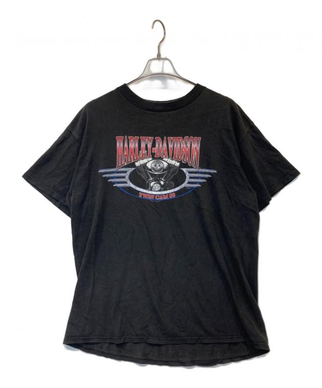 古着　ハーレーダビットソン　HARLEYDAVIDSON Tシャツ　黒　ブラック 中古・古着通販】HARLEY-DAVIDSON (ハーレーダビッドソン) Tシャツ